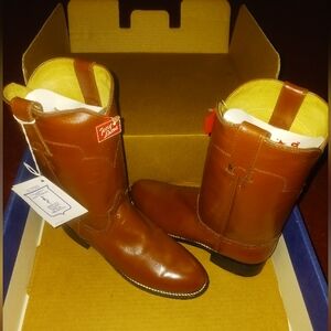 Tony Lama Brown Leather Western Boots